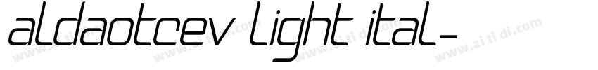 aldaotcev light ital字体转换